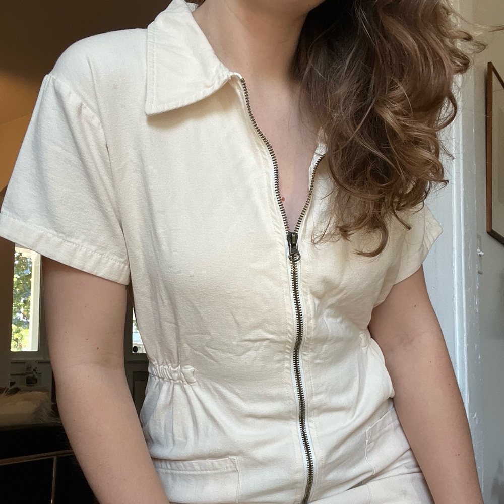 NWOT Noble Adult Utility Jumpsuit in Oat Milk